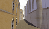 Rua da Capela: Vista para nascente, comprimento total
