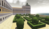 Palácio Real, Jardins e Torre: vista para nascente, nível térreo
