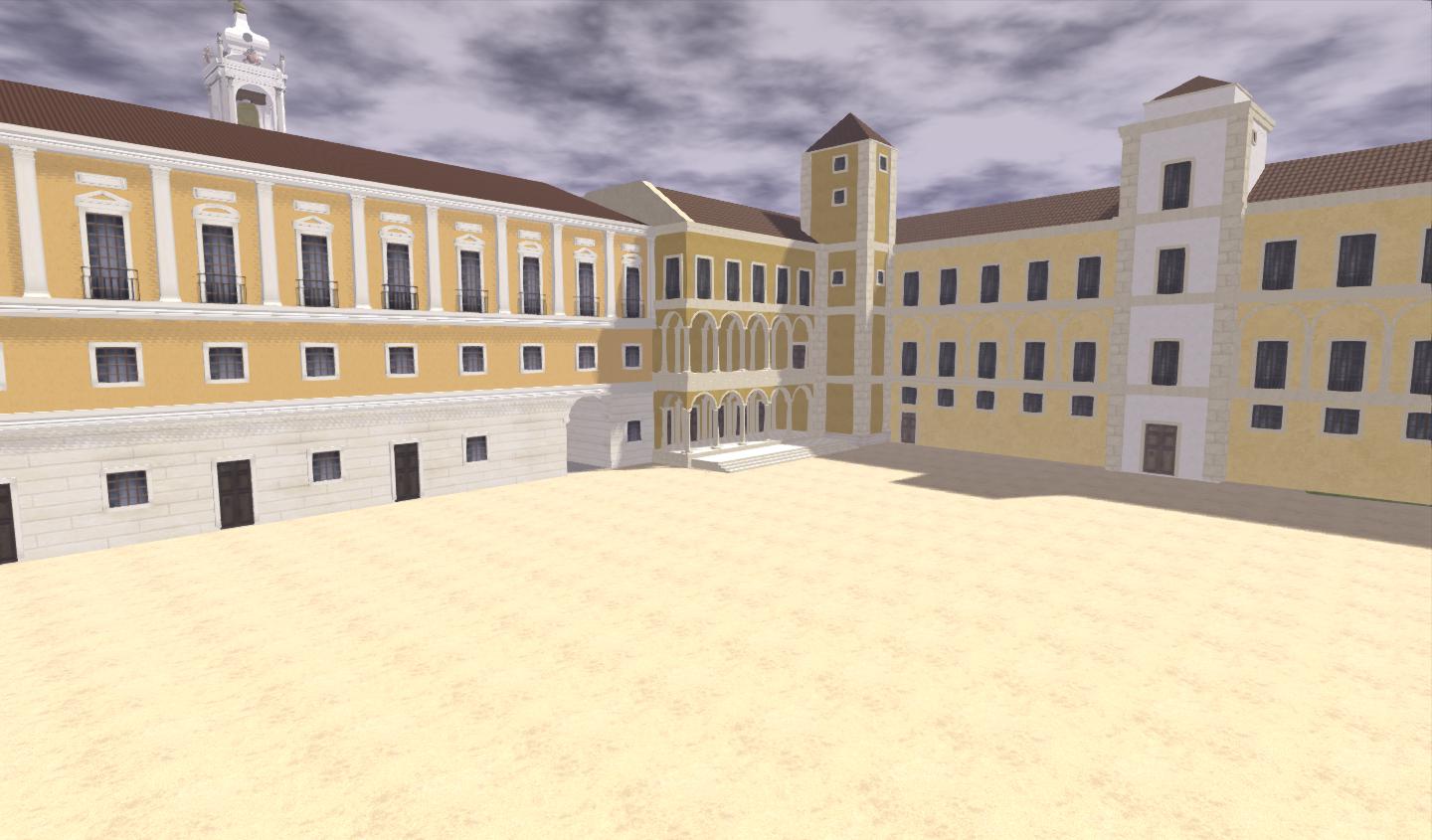 Palace Courtyard — Veranda and Arch over Capela Street